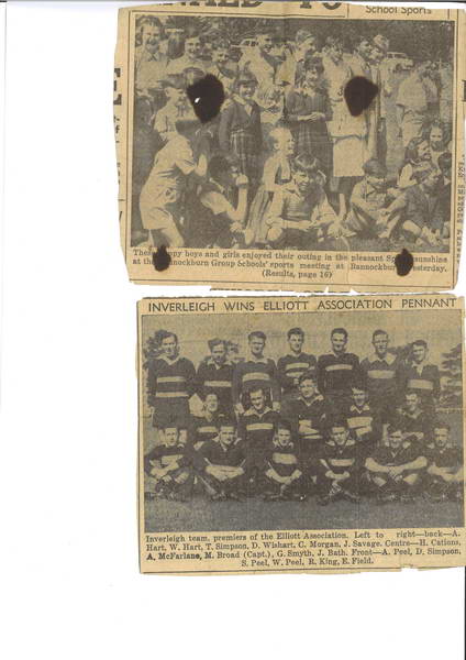 Inverleigh premiership team circa 1954-61