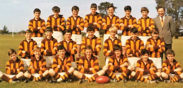  Inverleigh Under-15 champions 1970 (Bill Haygarth third from left front row; Alan Woodman fifth from left back row)