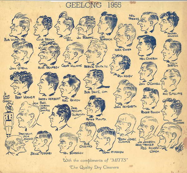  Mitts cartoon Geelong 1955 